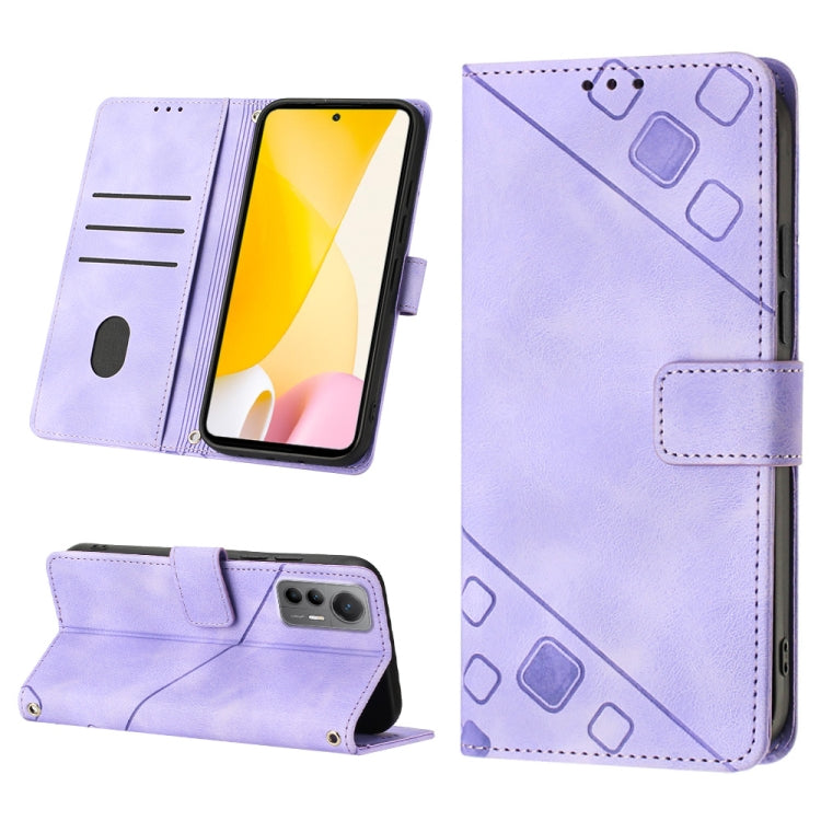Skin-feel Embossed Leather Phone Case, For Xiaomi 12, For Xiaomi 12 Lite, For Xiaomi 12 Pro, For Xiaomi 12 Ultra / 12S Ultra, For Xiaomi Civi 2, For Xiaomi Poco C40, For Xiaomi Poco M4 5G / M5 4G, For Xiaomi Poco M4 Pro 4G