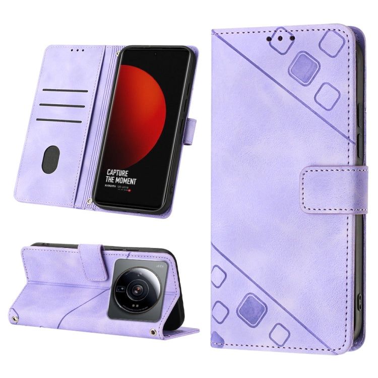 Skin-feel Embossed Leather Phone Case, For Xiaomi 12, For Xiaomi 12 Lite, For Xiaomi 12 Pro, For Xiaomi 12 Ultra / 12S Ultra, For Xiaomi Civi 2, For Xiaomi Poco C40, For Xiaomi Poco M4 5G / M5 4G, For Xiaomi Poco M4 Pro 4G
