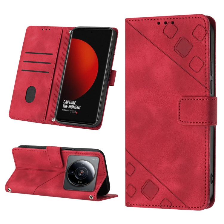 Skin-feel Embossed Leather Phone Case, For Xiaomi 12, For Xiaomi 12 Lite, For Xiaomi 12 Pro, For Xiaomi 12 Ultra / 12S Ultra, For Xiaomi Civi 2, For Xiaomi Poco C40, For Xiaomi Poco M4 5G / M5 4G, For Xiaomi Poco M4 Pro 4G