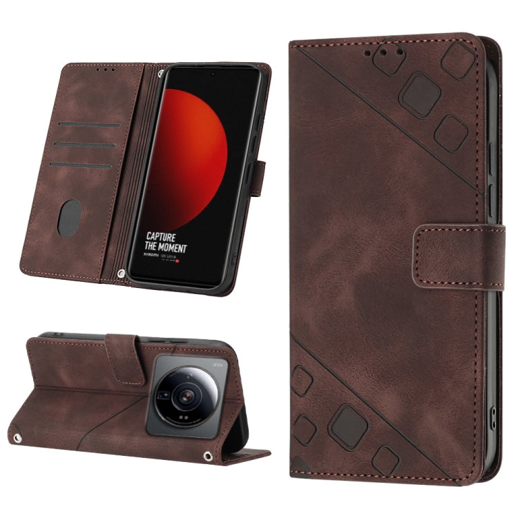 Skin-feel Embossed Leather Phone Case, For Xiaomi 12, For Xiaomi 12 Lite, For Xiaomi 12 Pro, For Xiaomi 12 Ultra / 12S Ultra, For Xiaomi Civi 2, For Xiaomi Poco C40, For Xiaomi Poco M4 5G / M5 4G, For Xiaomi Poco M4 Pro 4G