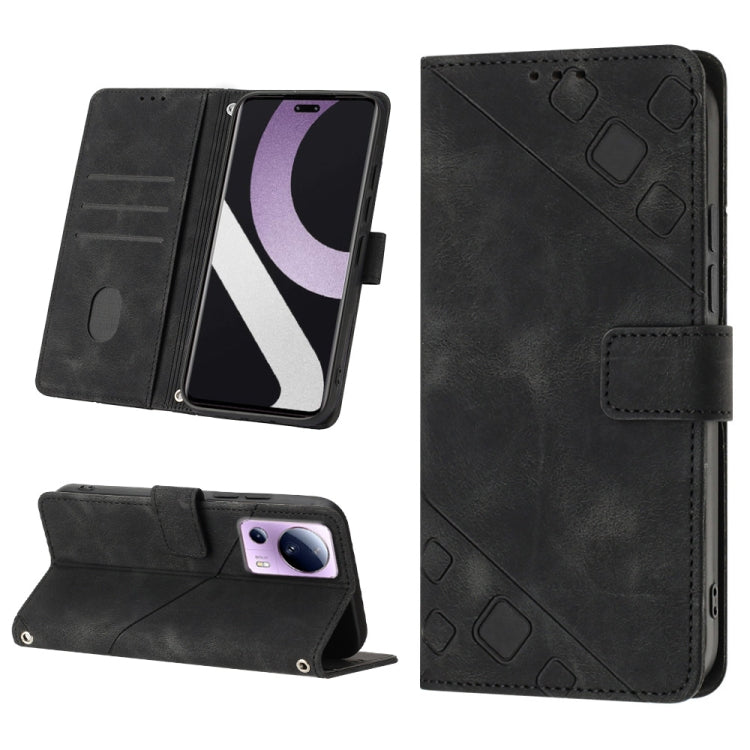Skin-feel Embossed Leather Phone Case, For Xiaomi 12, For Xiaomi 12 Lite, For Xiaomi 12 Pro, For Xiaomi 12 Ultra / 12S Ultra, For Xiaomi Civi 2, For Xiaomi Poco C40, For Xiaomi Poco M4 5G / M5 4G, For Xiaomi Poco M4 Pro 4G