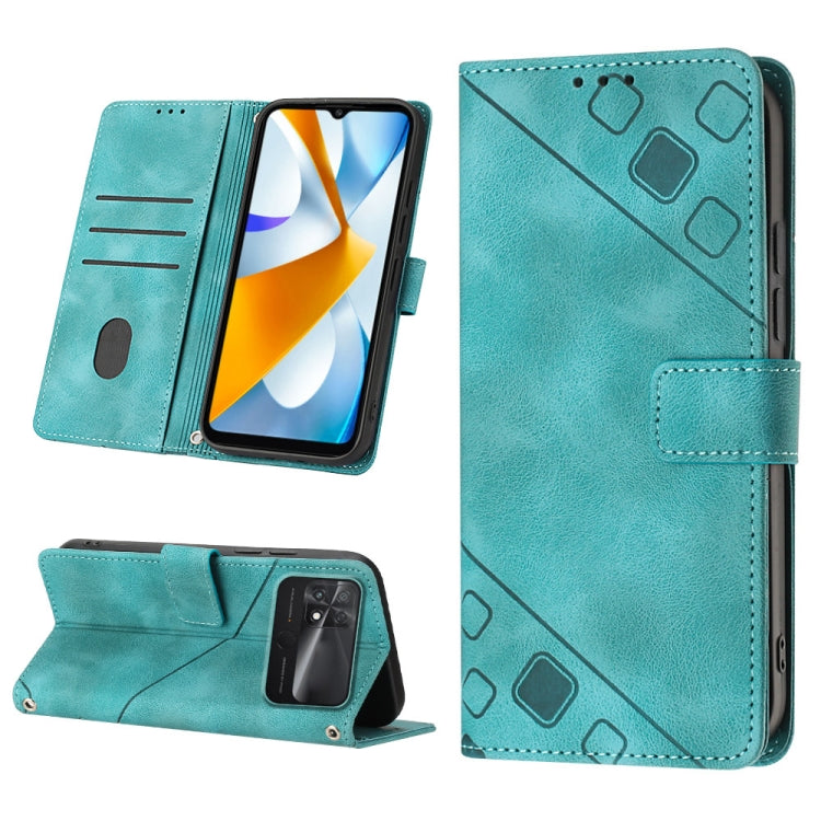 Skin-feel Embossed Leather Phone Case, For Xiaomi 12, For Xiaomi 12 Lite, For Xiaomi 12 Pro, For Xiaomi 12 Ultra / 12S Ultra, For Xiaomi Civi 2, For Xiaomi Poco C40, For Xiaomi Poco M4 5G / M5 4G, For Xiaomi Poco M4 Pro 4G