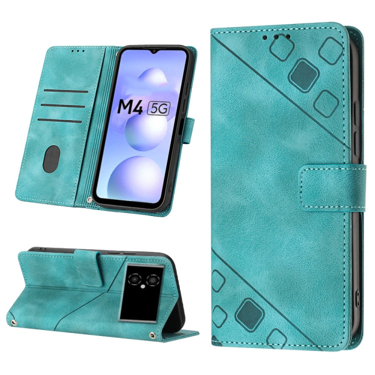 Skin-feel Embossed Leather Phone Case, For Xiaomi 12, For Xiaomi 12 Lite, For Xiaomi 12 Pro, For Xiaomi 12 Ultra / 12S Ultra, For Xiaomi Civi 2, For Xiaomi Poco C40, For Xiaomi Poco M4 5G / M5 4G, For Xiaomi Poco M4 Pro 4G