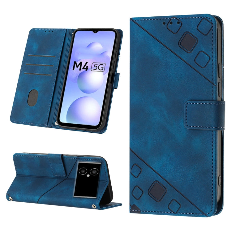 Skin-feel Embossed Leather Phone Case, For Xiaomi 12, For Xiaomi 12 Lite, For Xiaomi 12 Pro, For Xiaomi 12 Ultra / 12S Ultra, For Xiaomi Civi 2, For Xiaomi Poco C40, For Xiaomi Poco M4 5G / M5 4G, For Xiaomi Poco M4 Pro 4G