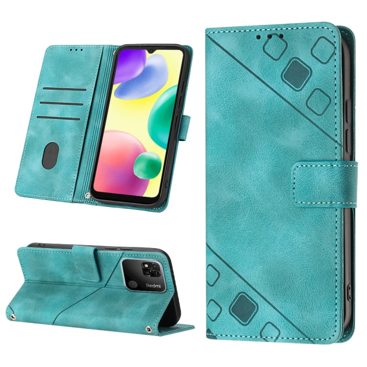 Skin-feel Embossed Leather Phone Case, For Xiaomi Poco X4 Pro 5G, For Xiaomi Redmi 10 2022 / Note 11 4G, For Xiaomi Redmi 10 Prime+ 5G, For Xiaomi Redmi 10A, For Xiaomi Redmi 10C 4G, For Xiaomi Redmi A1, For Xiaomi Redmi K50 Pro / K50                  ...