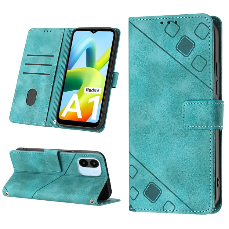 Skin-feel Embossed Leather Phone Case, For Xiaomi Poco X4 Pro 5G, For Xiaomi Redmi 10 2022 / Note 11 4G, For Xiaomi Redmi 10 Prime+ 5G, For Xiaomi Redmi 10A, For Xiaomi Redmi 10C 4G, For Xiaomi Redmi A1, For Xiaomi Redmi K50 Pro / K50                  ...