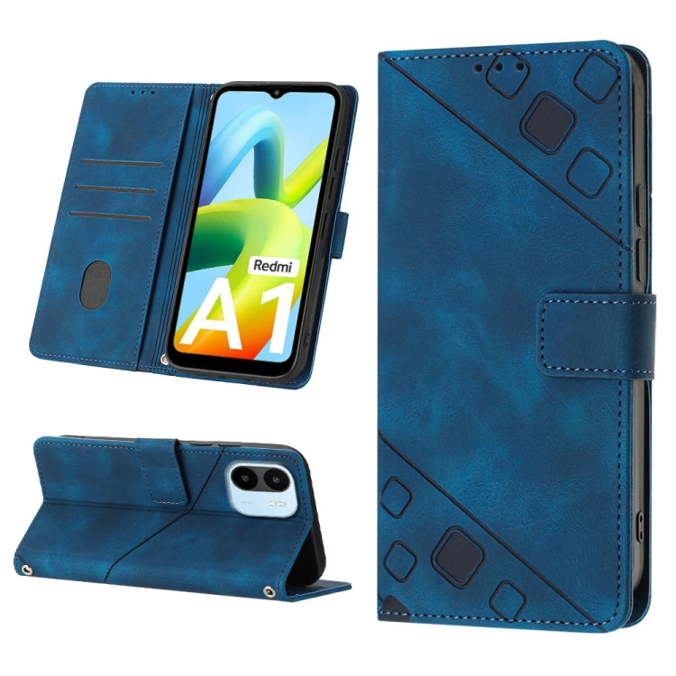 Skin-feel Embossed Leather Phone Case, For Xiaomi Poco X4 Pro 5G, For Xiaomi Redmi 10 2022 / Note 11 4G, For Xiaomi Redmi 10 Prime+ 5G, For Xiaomi Redmi 10A, For Xiaomi Redmi 10C 4G, For Xiaomi Redmi A1, For Xiaomi Redmi K50 Pro / K50                  ...