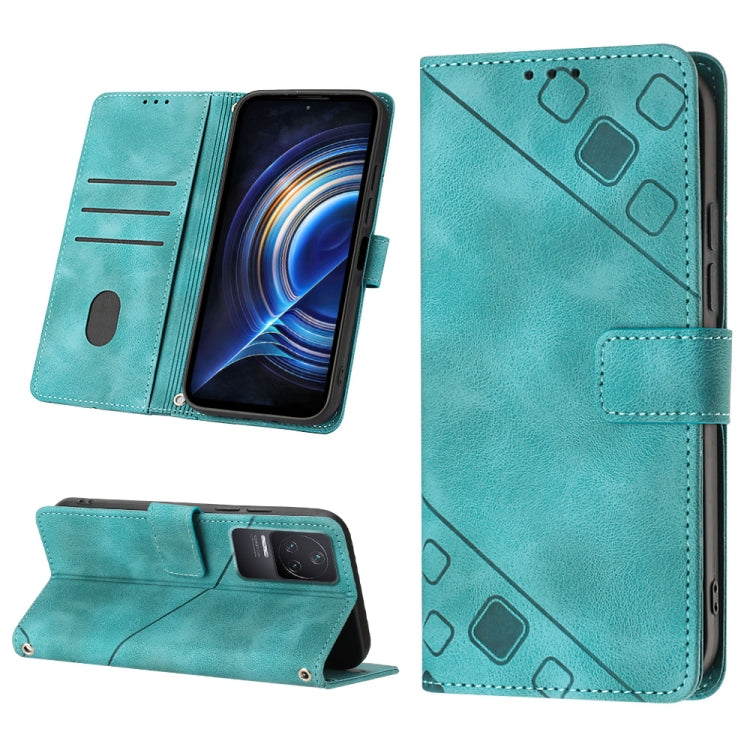Skin-feel Embossed Leather Phone Case, For Xiaomi Poco X4 Pro 5G, For Xiaomi Redmi 10 2022 / Note 11 4G, For Xiaomi Redmi 10 Prime+ 5G, For Xiaomi Redmi 10A, For Xiaomi Redmi 10C 4G, For Xiaomi Redmi A1, For Xiaomi Redmi K50 Pro / K50                  ...
