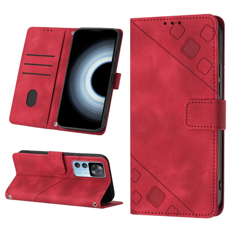 Skin-feel Embossed Leather Phone Case, For Xiaomi Poco X4 Pro 5G, For Xiaomi Redmi 10 2022 / Note 11 4G, For Xiaomi Redmi 10 Prime+ 5G, For Xiaomi Redmi 10A, For Xiaomi Redmi 10C 4G, For Xiaomi Redmi A1, For Xiaomi Redmi K50 Pro / K50                  ...