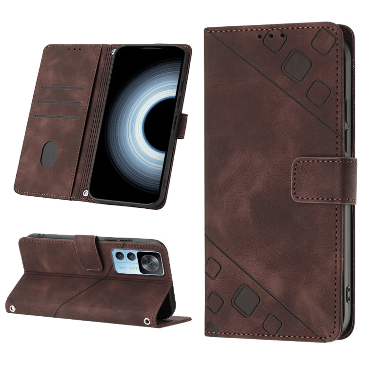 Skin-feel Embossed Leather Phone Case, For Xiaomi Poco X4 Pro 5G, For Xiaomi Redmi 10 2022 / Note 11 4G, For Xiaomi Redmi 10 Prime+ 5G, For Xiaomi Redmi 10A, For Xiaomi Redmi 10C 4G, For Xiaomi Redmi A1, For Xiaomi Redmi K50 Pro / K50                  ...