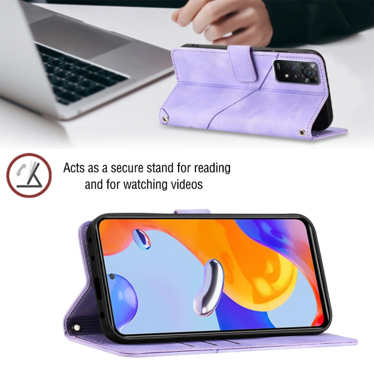 Skin-feel Embossed Leather Phone Case, For Xiaomi Redmi Note 11 Pro 5G / 4G, For Xiaomi Redmi Note 11s / 11 4G, For Xiaomi Redmi Note 11T Pro 5G / 11T Pro+ 5G