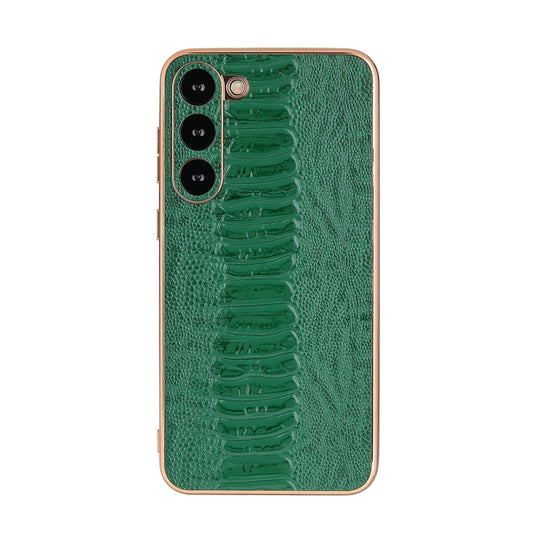 Genuine Leather Weilai Series Nano Electroplating Phone Case, For Xiaomi 13 Pro, For Samsung Galaxy S23 5G, For Samsung Galaxy S23+ 5G, For Samsung Galaxy S23 Ultra 5G