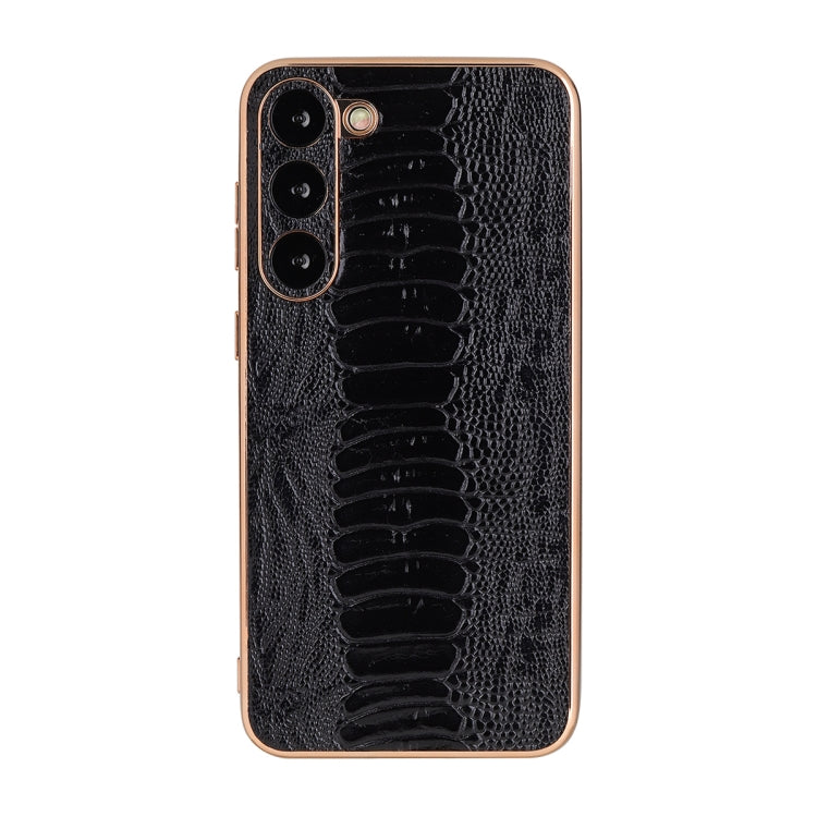 Genuine Leather Weilai Series Nano Electroplating Phone Case, For Xiaomi 13 Pro, For Samsung Galaxy S23 5G, For Samsung Galaxy S23+ 5G, For Samsung Galaxy S23 Ultra 5G