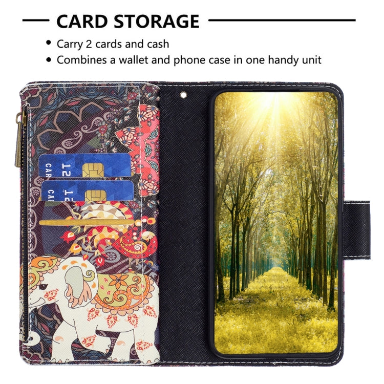 Colored Drawing Pattern Zipper Phone Leather Case, For Xiaomi 13 Lite / Civi 2