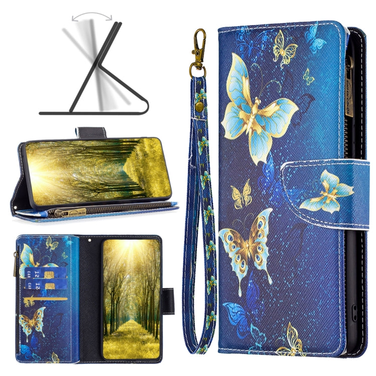 Colored Drawing Pattern Zipper Phone Leather Case, For Xiaomi 13 Lite / Civi 2