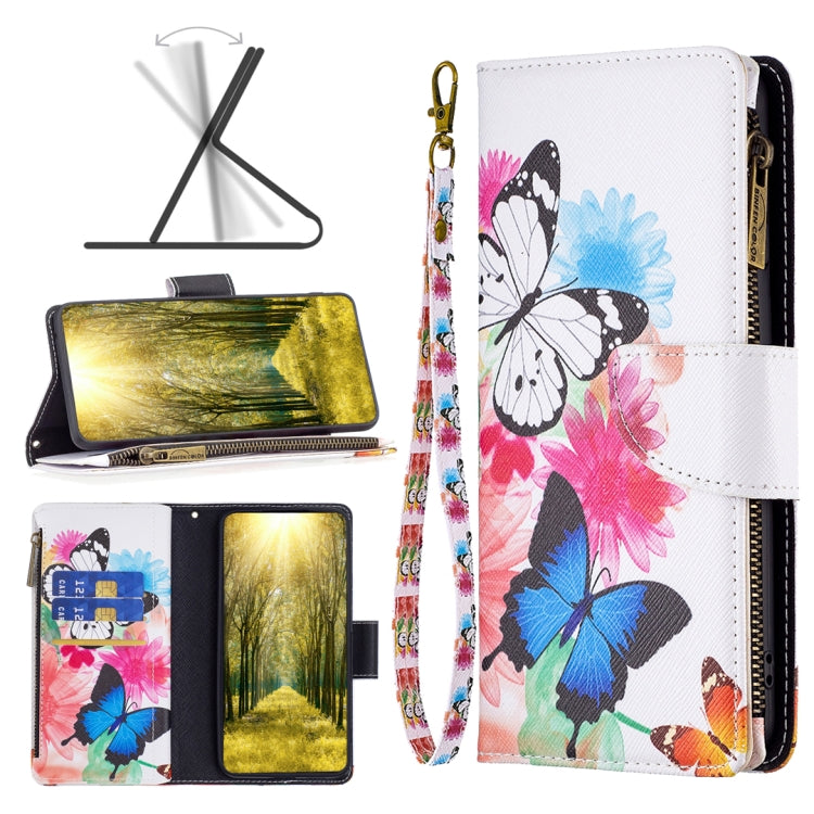 Colored Drawing Pattern Zipper Phone Leather Case, For Xiaomi 13 Lite / Civi 2