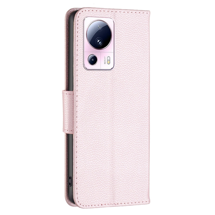 Litchi Texture Pure Color Leather Phone Case, For Xiaomi 13 Lite / Civi 2