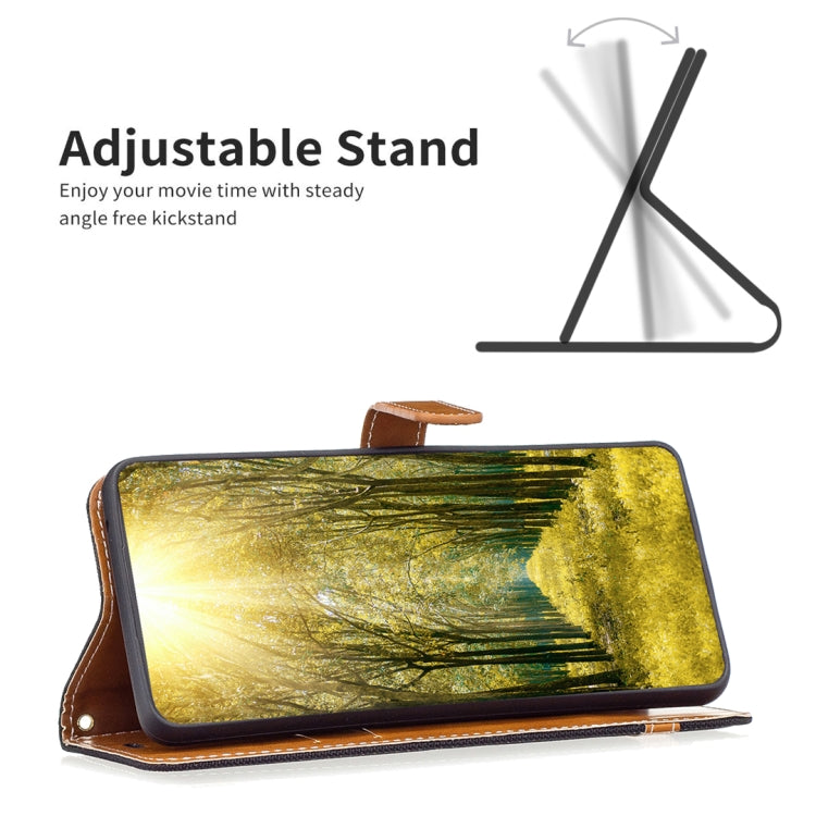 Color Block Denim Texture Leather Phone Case, For Xiaomi 13 Lite / Civi 2