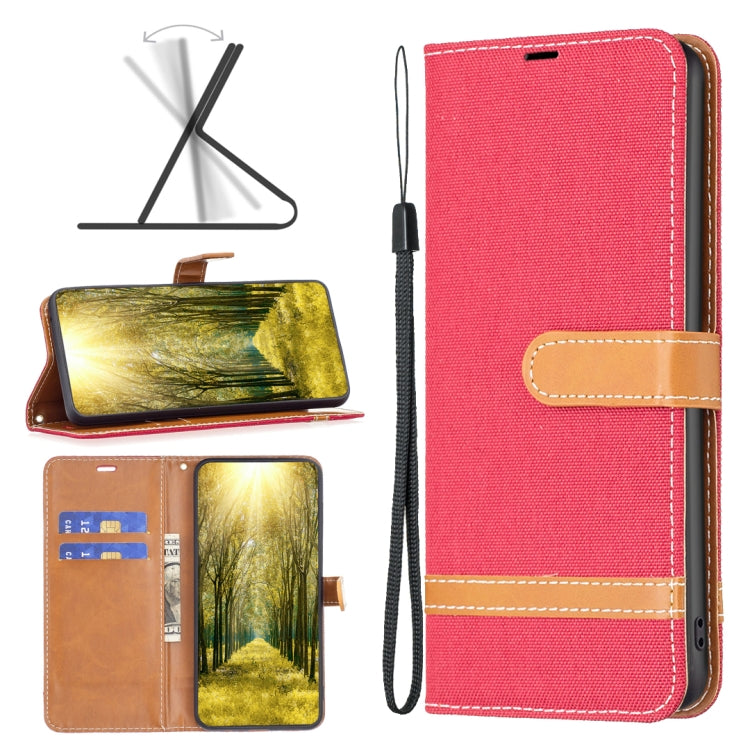 Color Block Denim Texture Leather Phone Case, For Xiaomi 13 Lite / Civi 2
