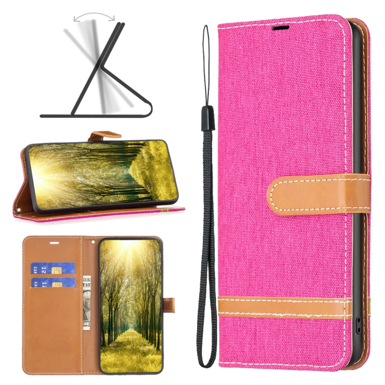 Color Block Denim Texture Leather Phone Case, For Xiaomi 13 Lite / Civi 2