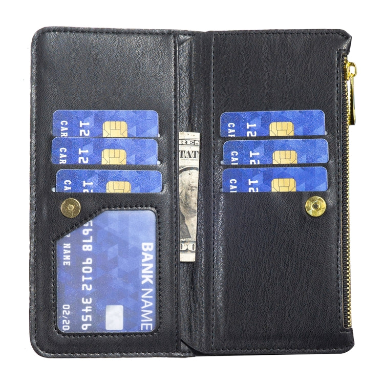 Diamond Lattice Zipper Wallet Leather Flip Phone Case, For Xiaomi 13 Lite / Civi 2