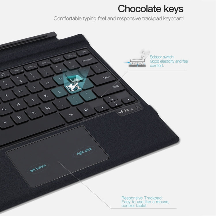 Magnetic Bluetooth Keyboard Leather Case with backlight, For Microsoft Surface Go1 / 2 / 3, For Microsoft Surface Pro 3 / 4 / 5 / 6 / 7 / 7+, For Microsoft Surface Pro 8 / 9 / X