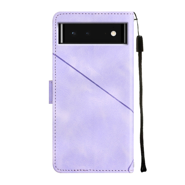 Skin-feel Embossed Leather Phone Case, For Google Pixel 6, For Google Pixel 6 Pro, For Google Pixel 6a 5G, For Google Pixel 7, For Google Pixel 7 Pro, For Google Pixel 7a