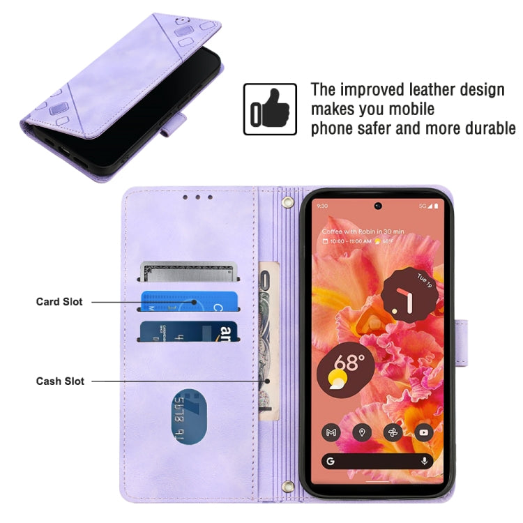 Skin-feel Embossed Leather Phone Case, For Google Pixel 6, For Google Pixel 6 Pro, For Google Pixel 6a 5G, For Google Pixel 7, For Google Pixel 7 Pro, For Google Pixel 7a