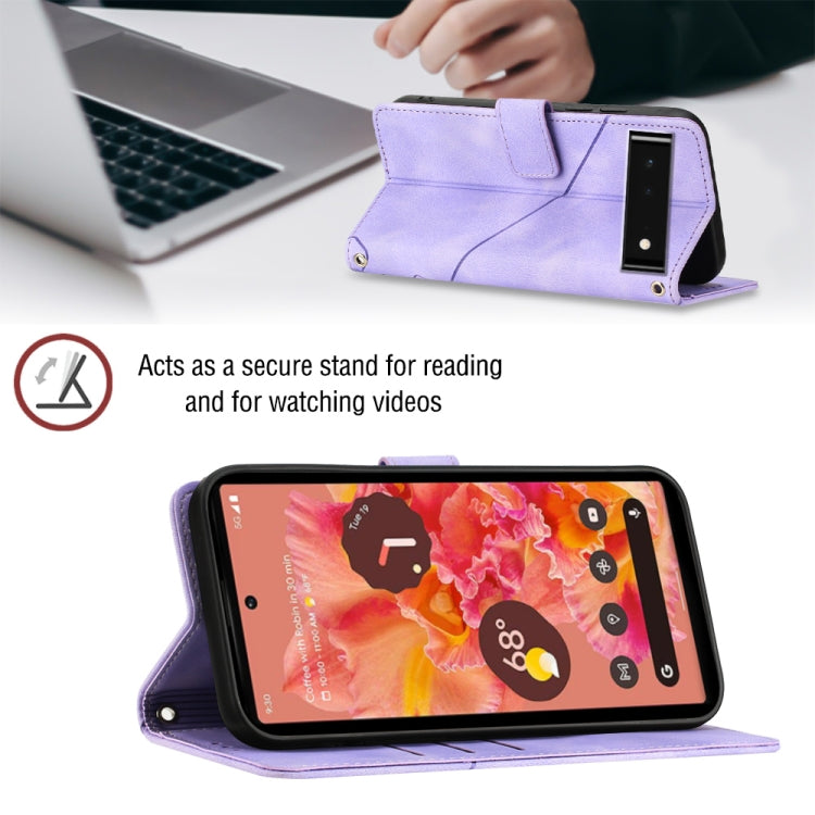 Skin-feel Embossed Leather Phone Case, For Google Pixel 6, For Google Pixel 6 Pro, For Google Pixel 6a 5G, For Google Pixel 7, For Google Pixel 7 Pro, For Google Pixel 7a