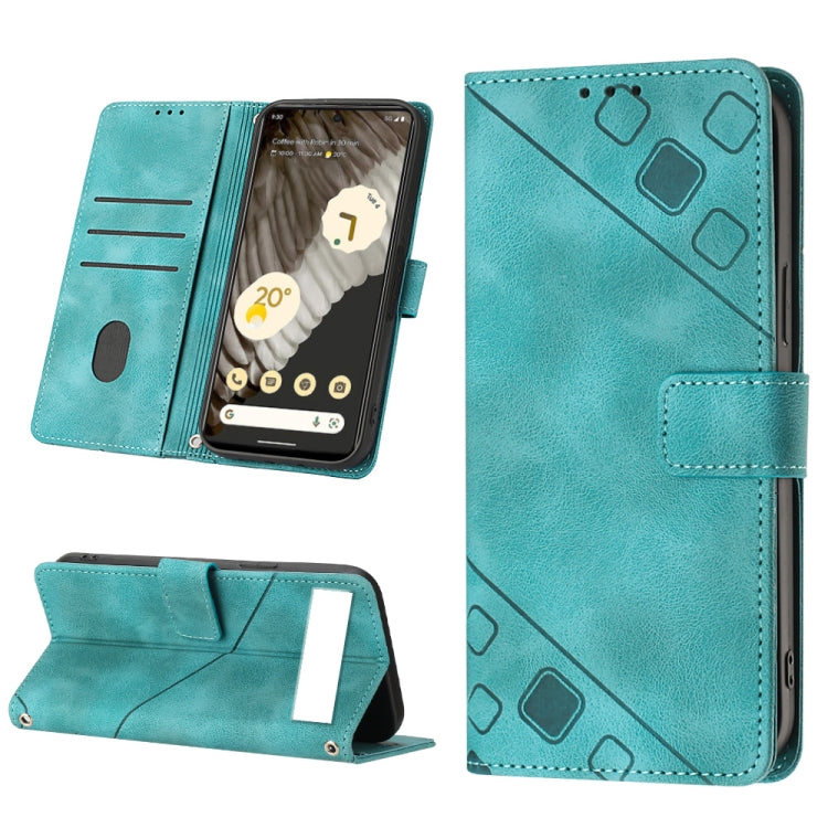 Skin-feel Embossed Leather Phone Case, For Google Pixel 6, For Google Pixel 6 Pro, For Google Pixel 6a 5G, For Google Pixel 7, For Google Pixel 7 Pro, For Google Pixel 7a