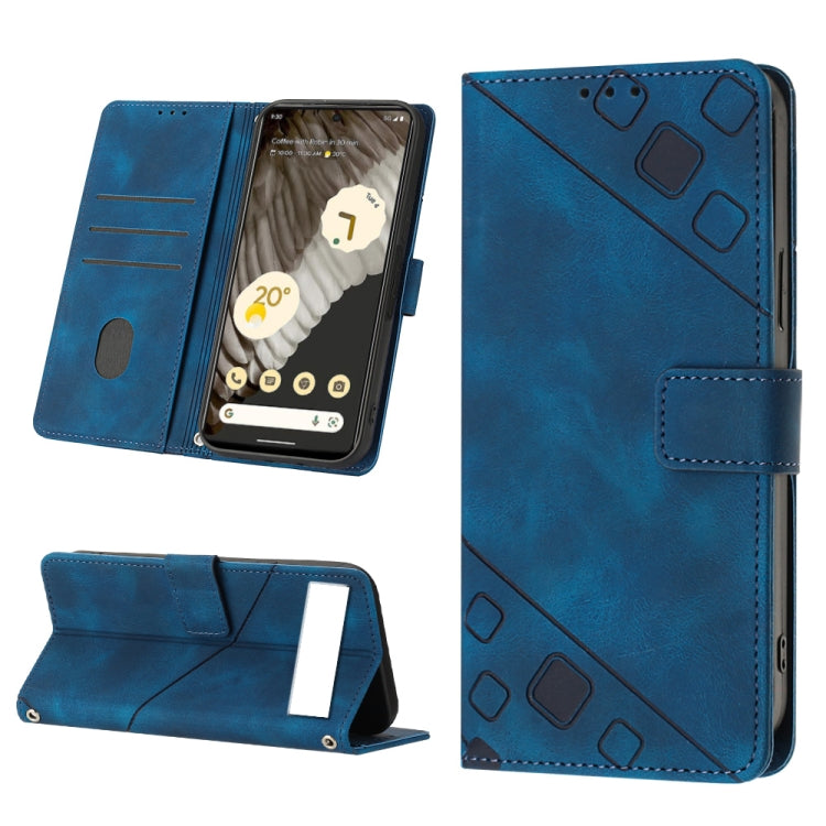 Skin-feel Embossed Leather Phone Case, For Google Pixel 6, For Google Pixel 6 Pro, For Google Pixel 6a 5G, For Google Pixel 7, For Google Pixel 7 Pro, For Google Pixel 7a