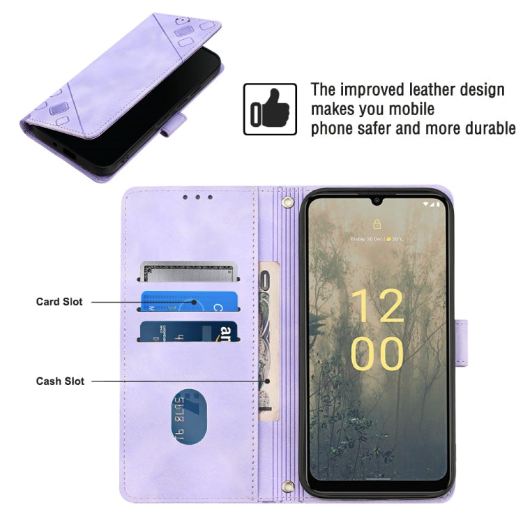 Skin-feel Embossed Leather Phone Case, For Nokia C31, For Nokia C100, For Nokia C200, For Nokia G21 / G11, For Nokia G60, For Nokia G100, For Nokia G400, For Nokia X30