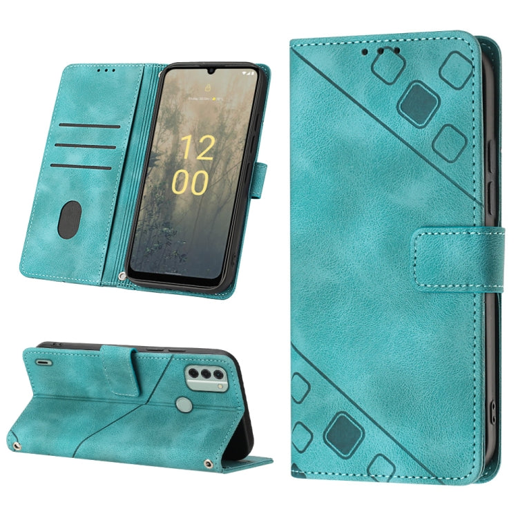 Skin-feel Embossed Leather Phone Case, For Nokia C31, For Nokia C100, For Nokia C200, For Nokia G21 / G11, For Nokia G60, For Nokia G100, For Nokia G400, For Nokia X30