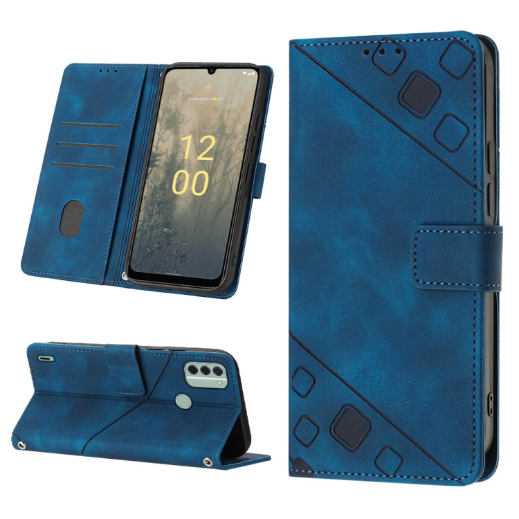 Skin-feel Embossed Leather Phone Case, For Nokia C31, For Nokia C100, For Nokia C200, For Nokia G21 / G11, For Nokia G60, For Nokia G100, For Nokia G400, For Nokia X30
