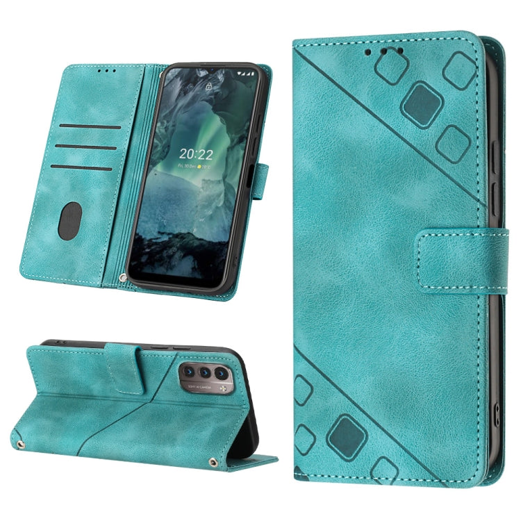 Skin-feel Embossed Leather Phone Case, For Nokia C31, For Nokia C100, For Nokia C200, For Nokia G21 / G11, For Nokia G60, For Nokia G100, For Nokia G400, For Nokia X30