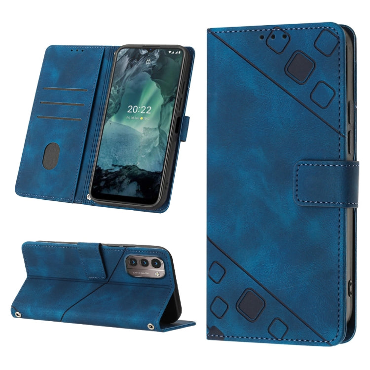 Skin-feel Embossed Leather Phone Case, For Nokia C31, For Nokia C100, For Nokia C200, For Nokia G21 / G11, For Nokia G60, For Nokia G100, For Nokia G400, For Nokia X30