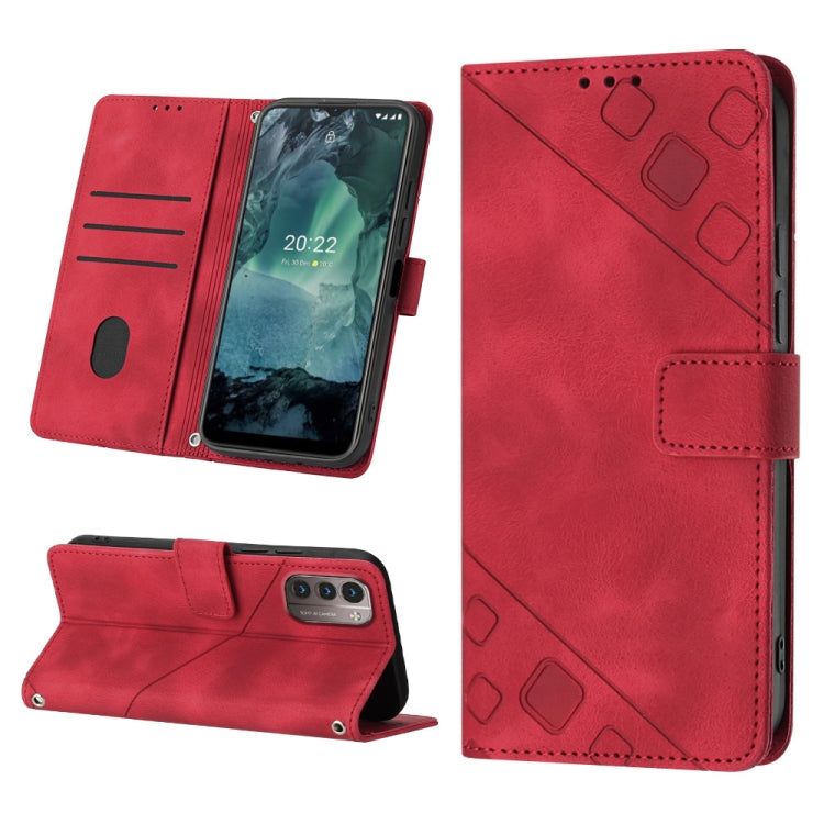 Skin-feel Embossed Leather Phone Case, For Nokia C31, For Nokia C100, For Nokia C200, For Nokia G21 / G11, For Nokia G60, For Nokia G100, For Nokia G400, For Nokia X30
