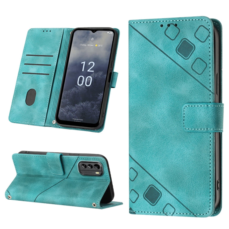 Skin-feel Embossed Leather Phone Case, For Nokia C31, For Nokia C100, For Nokia C200, For Nokia G21 / G11, For Nokia G60, For Nokia G100, For Nokia G400, For Nokia X30
