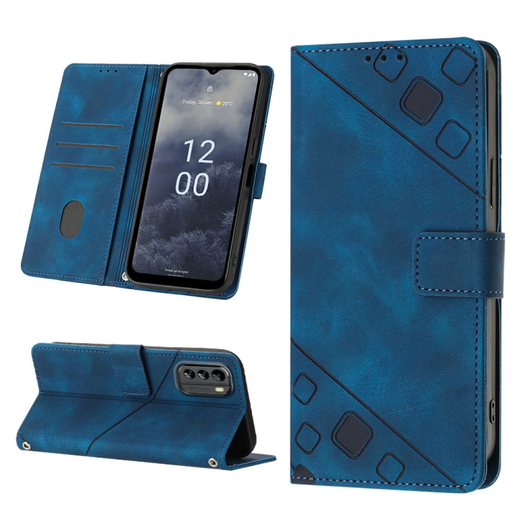 Skin-feel Embossed Leather Phone Case, For Nokia C31, For Nokia C100, For Nokia C200, For Nokia G21 / G11, For Nokia G60, For Nokia G100, For Nokia G400, For Nokia X30
