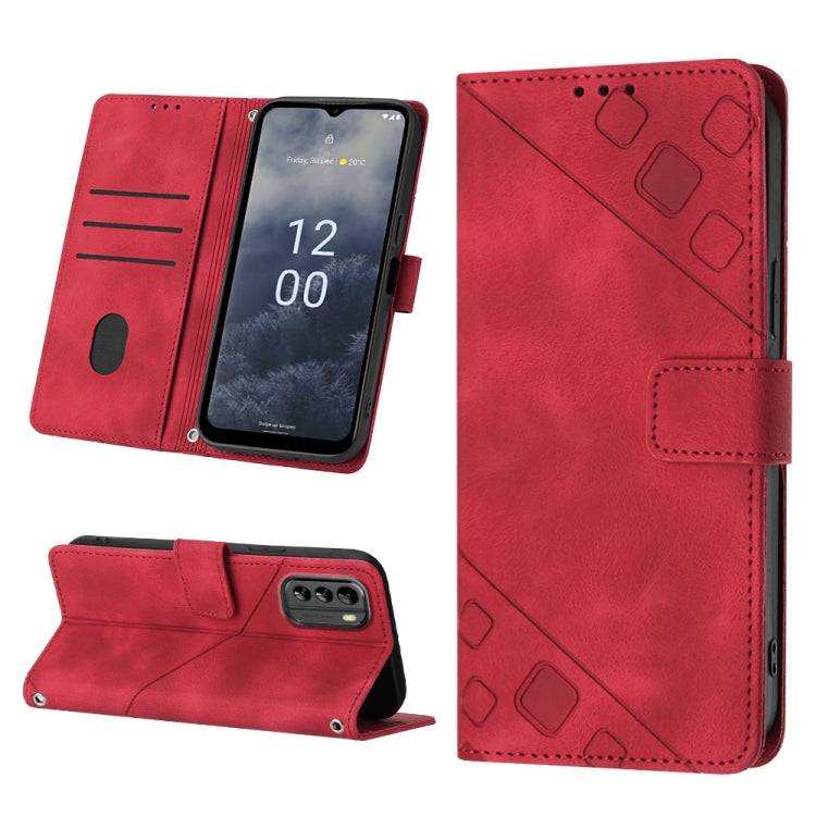 Skin-feel Embossed Leather Phone Case, For Nokia C31, For Nokia C100, For Nokia C200, For Nokia G21 / G11, For Nokia G60, For Nokia G100, For Nokia G400, For Nokia X30