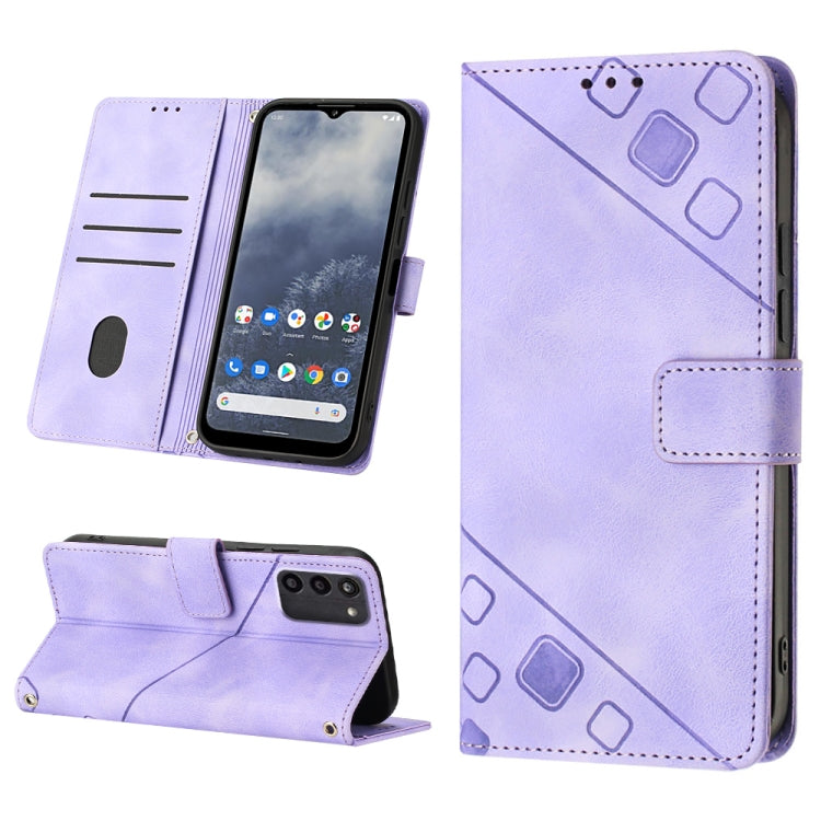 Skin-feel Embossed Leather Phone Case, For Nokia C31, For Nokia C100, For Nokia C200, For Nokia G21 / G11, For Nokia G60, For Nokia G100, For Nokia G400, For Nokia X30