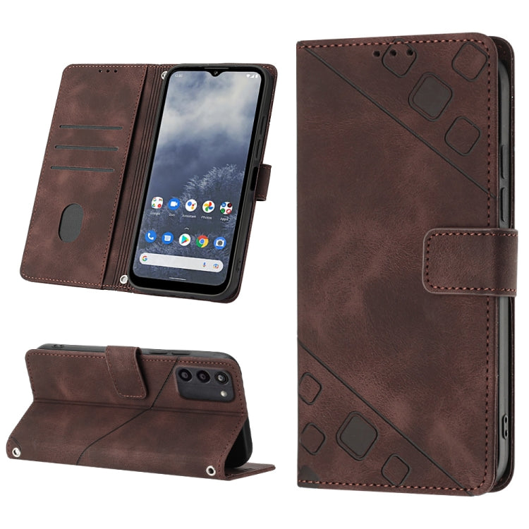 Skin-feel Embossed Leather Phone Case, For Nokia C31, For Nokia C100, For Nokia C200, For Nokia G21 / G11, For Nokia G60, For Nokia G100, For Nokia G400, For Nokia X30