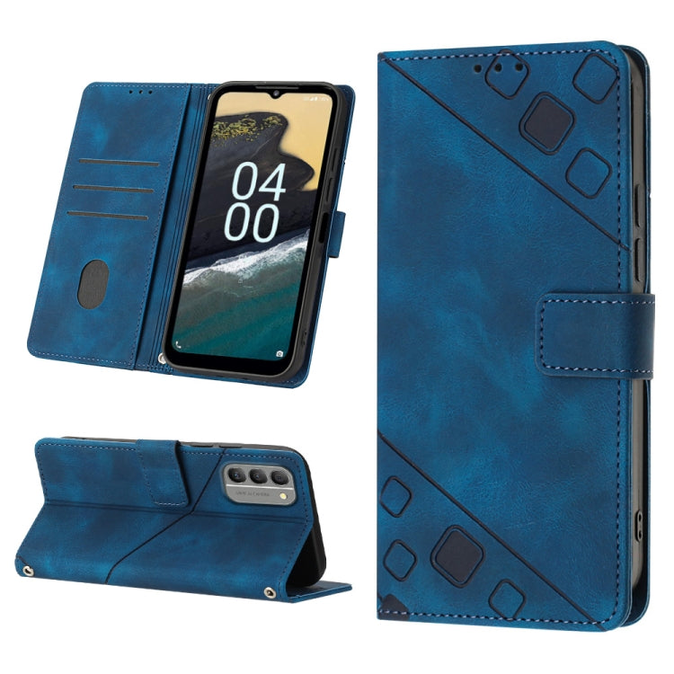 Skin-feel Embossed Leather Phone Case, For Nokia C31, For Nokia C100, For Nokia C200, For Nokia G21 / G11, For Nokia G60, For Nokia G100, For Nokia G400, For Nokia X30