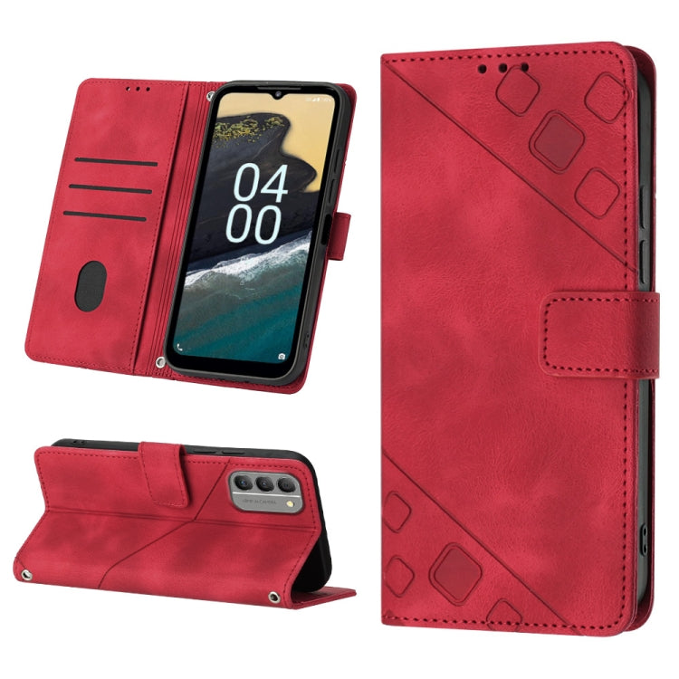 Skin-feel Embossed Leather Phone Case, For Nokia C31, For Nokia C100, For Nokia C200, For Nokia G21 / G11, For Nokia G60, For Nokia G100, For Nokia G400, For Nokia X30