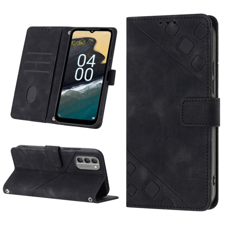 Skin-feel Embossed Leather Phone Case, For Nokia C31, For Nokia C100, For Nokia C200, For Nokia G21 / G11, For Nokia G60, For Nokia G100, For Nokia G400, For Nokia X30