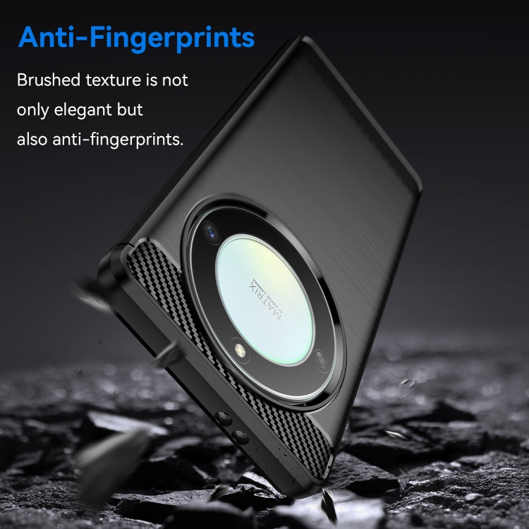 Brushed Texture Carbon Fiber TPU Phone Case, For Honor Magic5 Lite, For Honor X9a, For Honor X40