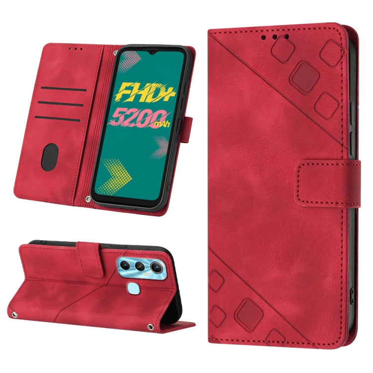 Skin-feel Embossed Leather Phone Case, For Infinix Hot 11, For Infinix Hot 11 Play / Hot 10 Play, For Infinix Hot 11s, For Infinix Hot 11s NFC X6812B, For Infinix Hot 12 Play / Hot 12 Play NFC, For Infinix Hot 12i X665, For Infinix Hot 12 X6817        ...