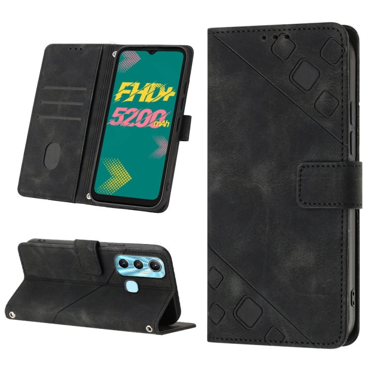 Skin-feel Embossed Leather Phone Case, For Infinix Hot 11, For Infinix Hot 11 Play / Hot 10 Play, For Infinix Hot 11s, For Infinix Hot 11s NFC X6812B, For Infinix Hot 12 Play / Hot 12 Play NFC, For Infinix Hot 12i X665, For Infinix Hot 12 X6817        ...