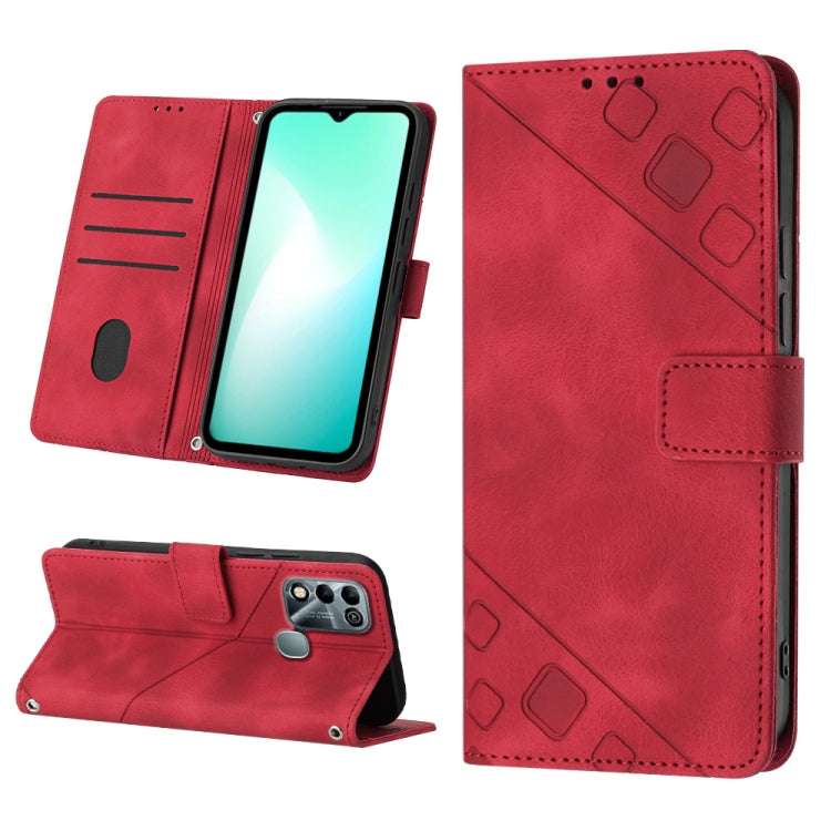 Skin-feel Embossed Leather Phone Case, For Infinix Hot 11, For Infinix Hot 11 Play / Hot 10 Play, For Infinix Hot 11s, For Infinix Hot 11s NFC X6812B, For Infinix Hot 12 Play / Hot 12 Play NFC, For Infinix Hot 12i X665, For Infinix Hot 12 X6817        ...