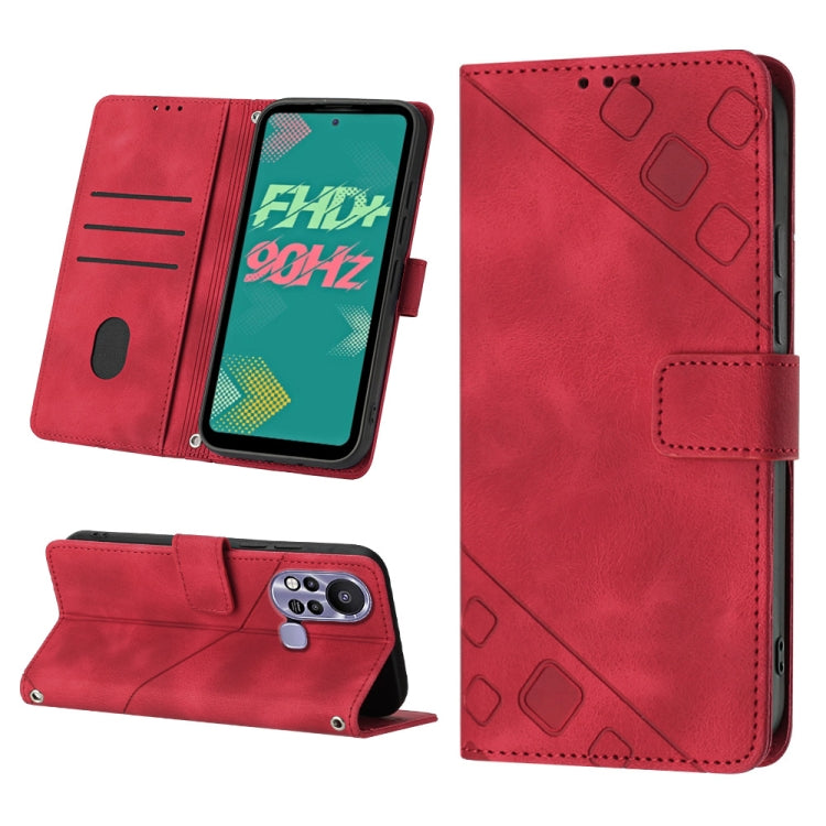 Skin-feel Embossed Leather Phone Case, For Infinix Hot 11, For Infinix Hot 11 Play / Hot 10 Play, For Infinix Hot 11s, For Infinix Hot 11s NFC X6812B, For Infinix Hot 12 Play / Hot 12 Play NFC, For Infinix Hot 12i X665, For Infinix Hot 12 X6817        ...